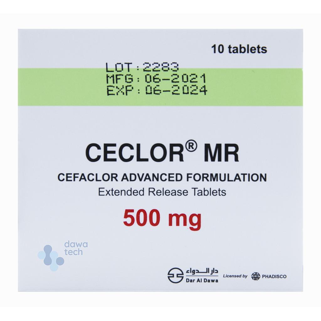 CECLOR MR 500MG TAB 10